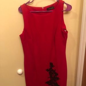 Ivanka Trump Red Dress with Black Lace